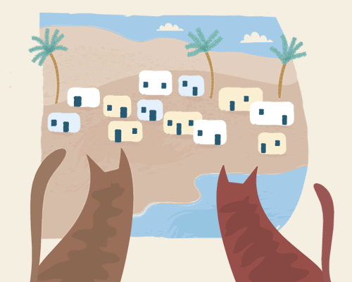 animated gif history of cats – egyptian cats